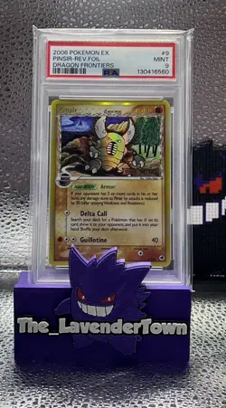 2006 POKEMON EX DRAGON FRONTIERS PINSIR 9/101 REVERSE STAMPED HOLO FOIL PSA 9 - Image 1