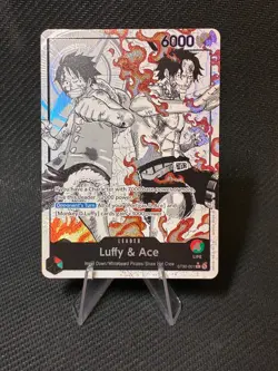 ST30-001 Luffy & Ace leader Alt Art (Parallel) One Piece Card Game ENGLISH - Image 1