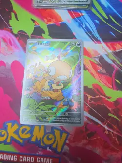 Pokemon TCG Scraggy 138/086 Sv: White Flare Illustration Rare Holo Card NM- - Image 1