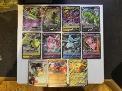 Pokemon TCG Pokemon Card Lot 11x EX/V/Trainer cards holo rares - Image 1