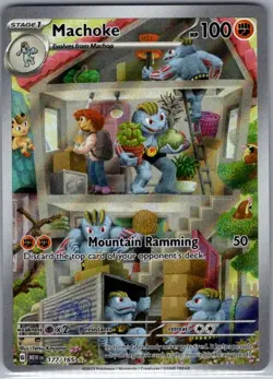Machoke 177/165 SV: Scarlet & Violet 151 - Pokemon Card - NM - Image 1