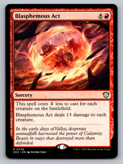 Blasphemous Act R 0238 Secrets of Strixhaven Regular - Image 1