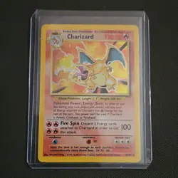 Wizards of the Coast 1999 Pokemon TCG Charizard 4/102 Base Set Holo Rare 120 HP - Image 1