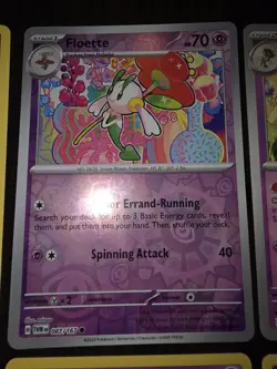 10 Flabebe, Floette & Florges Pokemon Cards 2 Reverse Holos LP-NM - Image 3