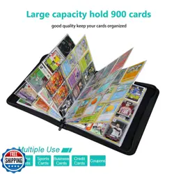 TONESPAC Teal 900 Card Binder with 9 Pockets, Durable and Waterproof PU Mater - Image 4