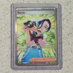 Pokemon TCG Trainer Perrin Special Illustration Card 220/167 Twilight Masquerade - Image 1