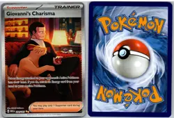 Giovanni's Charisma 204/165 Special Illustration Rare 151 Pokemon - Image 3