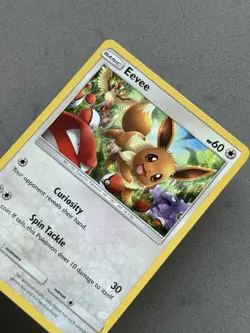 Eevee 48/68 Holo Rare - 2019 Pokemon Hidden Fates NM - LP - Image 1