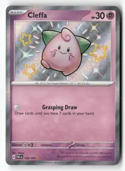 Cleffa 150/091 Shiny Rare Paldean Fates Pokemon Near Mint - Image 1
