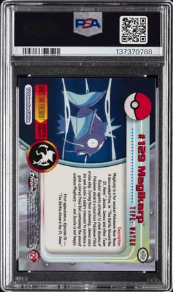 2000 TOPPS CHROME POKEMON T.V. #129 MAGIKARP PSA 10 - Image 2