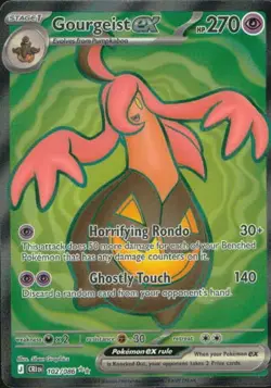 Gourgeist ex 102/086 Ultra Rare Chaos Rising Pokemon NM - Image 1