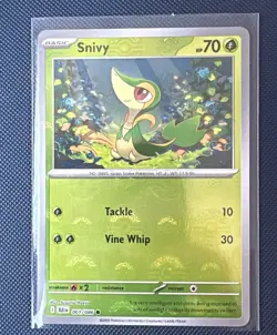 Snivy (Poke Ball Pattern) 001/086 Holo NM Pokemon Card Black Bolt - Image 1