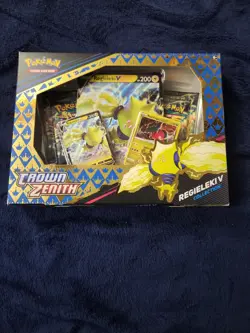 Pokemon TCG Crown Zenith Regieleki V Collection Box - Sealed - Brand New 820650851834 - Image 1
