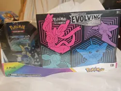 Sealed Pokemon Evolving Skies Elite Trainer Box + Vaporeon V Tin Sharp Corners - Image 1