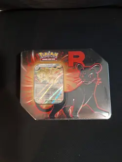 Pokemon Scarlet & Violet Destined Rivals Team Rocket Tin Persian EX Sealed - Image 1