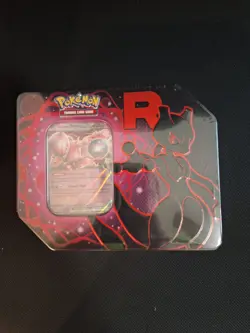 Pokemon TCG Destined Rivals Team Rocket 5 Pack Tin Mewtwo EX New - SEALED - Image 1