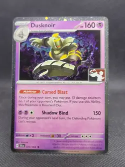 POKEMON TCG - DUSKNOIR - 020/064 COSMO RARE PRIZE PACK SERIES 7 -PLAY! STAMPED - Image 1