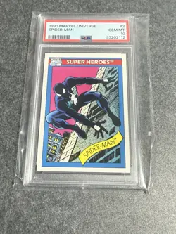 1990 Marvel Universe Spider-Man #2 Super Heroes PSA 10 Gem Mint! - Image 1