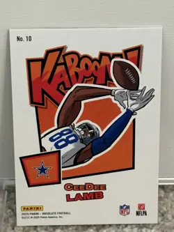 2025 Panini Absolute #10 CeeDee Lamb Kaboom! Horizontal - Image 3
