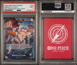 2024 ONE PIECE PROMOS PSA MAGAZINE EXCLUSIVE #060 MONKEY D. LUFFY PSA 9 - Image 3