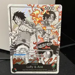 One Piece Luffy & Ace Starter Deck ST30-001 Parallel Alt Art Leader English NM - Image 1