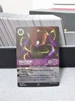 Disney Lorcana TCG Maleficent Mistress of All Evil 209/204 EN Foil Enchanted - Image 1