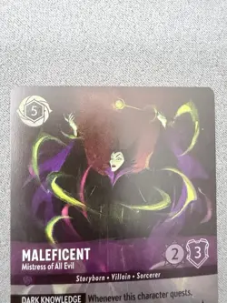 Disney Lorcana TCG Maleficent Mistress of All Evil 209/204 EN Foil Enchanted - Image 3
