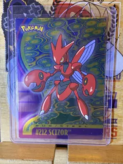 Pokemon Card Vintage 2001 Rare Topps Johto League Champions Scizor #212 - LP - Image 1