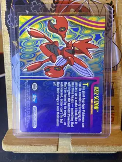 Pokemon Card Vintage 2001 Rare Topps Johto League Champions Scizor #212 - LP - Image 2