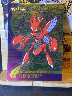 Pokemon Card Vintage 2001 Rare Topps Johto League Champions Scizor #212 - LP - Image 3