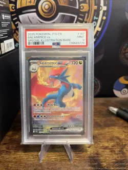 Pokemon TCG Salamence EX Card PSA 9 Journey Together 187/159 Sir - Image 1