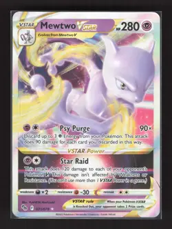Mewtwo VSTAR Holo Ultra Rare Pokemon GO 031/078 NM - Image 1