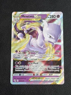 Pokemon Mewtwo VSTAR Holo Ultra Rare TCG Card 031/078 Pokemon Go NM - Image 1