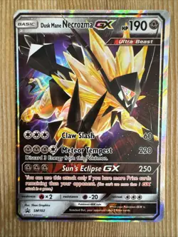 Dusk Mane Necrozma GX - SM102 - Pokemon Sun & Moon Promo Ultra Rare Card MP - Image 1