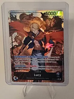 Bandai Lucy Leader Card OP15-002 OP-15 5000 Power Foil Alt Art One Piece - Image 1