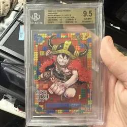 2025 ONE PIECE PROMOS JAPANESE PREMIUM CARD COLLECTION MONKEY.D.LUFFY BGS 9.5 - Image 1
