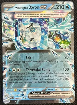 Pokemon TCG Prismatic Evolutions Tera Ogerpon ex 4-Card Lot - Teal Hearthflame + - Image 5