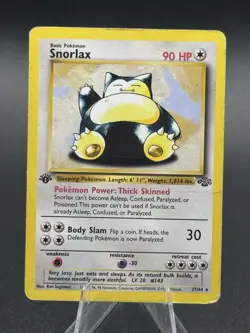 Pokemon Snorlax 27/64 Jungle 1st Edition Regular Card - Image 1