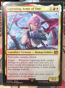 FIN0233 Lightning, Army of One [Near Mint] - Final Fantasy - Magic The Gathering - Image 1