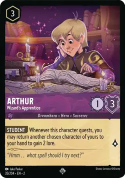 Arthur, Wizard's Apprentice Foil - 035 EN-2 NM - Lorcana - Image 1