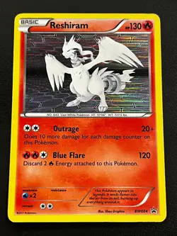 Reshiram BW004 - Black & White Black Star Promo Holo Pokemon Card Pokemon TCG MP - Image 1
