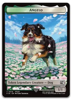 Angelo // Darkstar Double-Sided Token #19 // 20 (NM) Final Fantasy FIN Magic MTG - Image 1