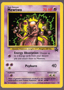 Mewtwo 14 Black Star Promo Pokemon Card 2000 NM - Image 1