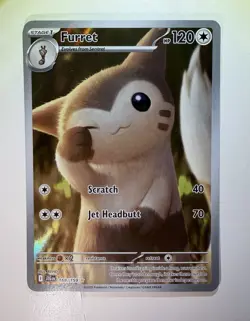 Pokemon TCG Furret Card Journey Together 168/159 Near Mint Condition - Image 1