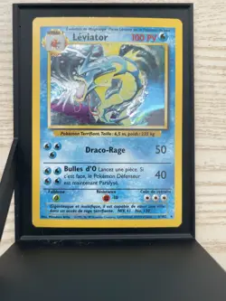 1999 Pokemon LEVIATOR #6/102 French NM Vintage Gyarados Base Set Holo Rare MP - Image 2