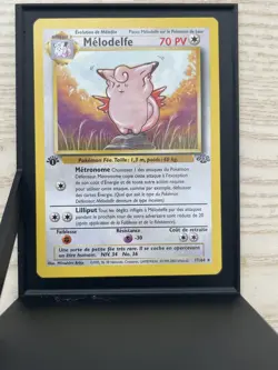 1999 Pokemon MELODELFE #17/64 French Clefable Jungle 1st Edition Rare NM - Image 2
