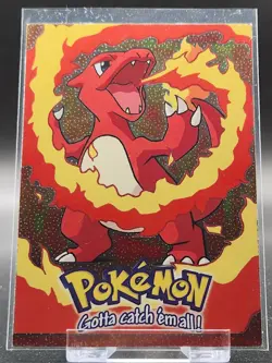Pokemon topps Charmeleon E5 Silver Foil #5 Black Logo - Image 1