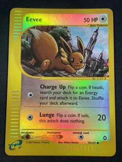 Pokemon TCG EEVEE 75/147 Aquapolis - ENG ENGLISH - Image 1
