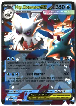 Mega Abomasnow ex 036/132 Double Rare Mega Evolution Pokemon Holo Near Mint - Image 1