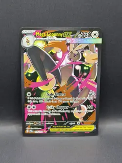 Mega Lopunny ex 128/094 SIR Phantasmal Flames SPECIAL ILLUSTRATION RARE Pokemon - Image 2